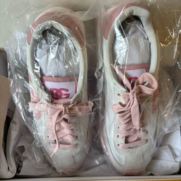 Dolce & Gabbana DG Cushion Low Top Sneakers in Bianco/Rosa - Picture 4 of 7